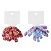 Cotton Colorful Flower Scrunchie
