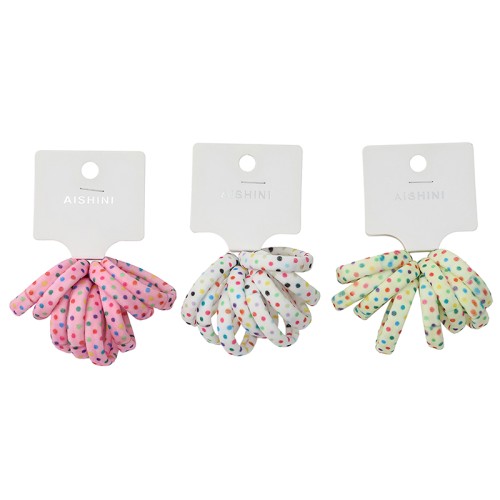 Cotton Colorful Flower Scrunchie